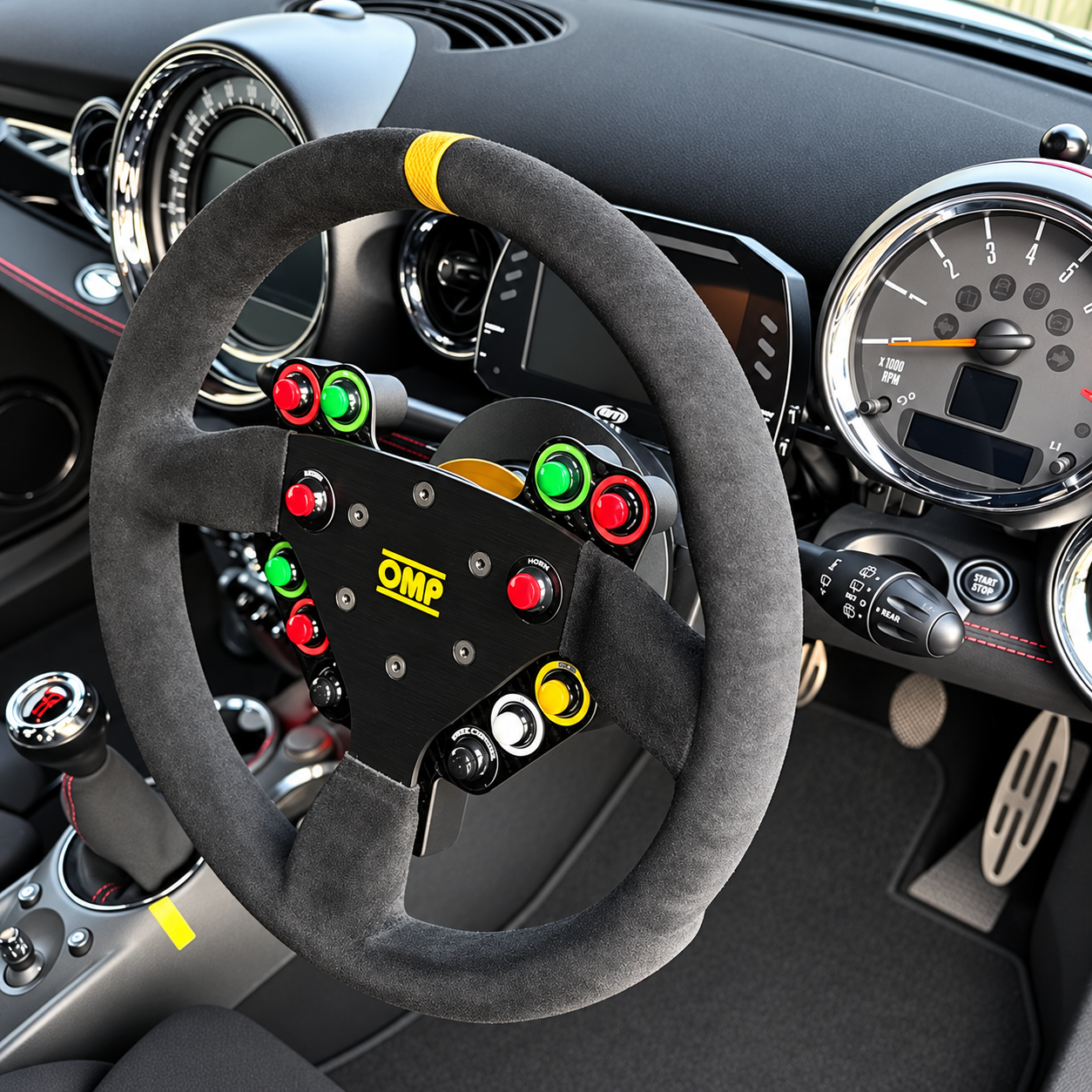 Volante racing multi funzione r56 - immagine 2